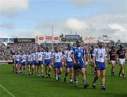 24 July 2011; Waterford captain Stephen Molumphy leads his team during the pre-match parade. GAA Hurling All-Ireland Senior Championship Quarter Final, Waterford v Galway, Semple Stadium, Thurles, Co. Tipperary. Picture credit: Dáire Brennan / SPORTSFILE