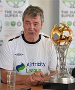 27 July 2011; Airtricity League XI manager Damien Richardson speaking during a press conference ahead of the Dublin Super Cup. Airtricity League XI Press Conference, Tallaght Stadium, Tallaght, Co. Dublin. Picture credit: Brendan Moran / SPORTSFILE