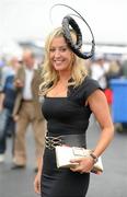 27 July 2011; Chanelle McCoy, wife of jockey Tony McCoy, during day 3 of the Galway Racing Festival 2011, Ballybrit, Galway. Picture credit: Diarmuid Greene / SPORTSFILE