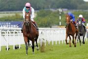 27 July 2011; Frankel, with Tom Queally up, on their way to winning the Qipco Sussex Stakes at Glorious Goodwood, Chichester, England. Picture credit: Andy Robinson / SPORTSFILE