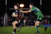 18 February 2017; Tyler Morgan of Newport Gwent Dragons in action against Tom Farrell of Connacht during the Guinness PRO12 Round 15 match between Connacht and Newport Gwent Dragons at the Sportsground in Galway. Photo by Ramsey Cardy/Sportsfile