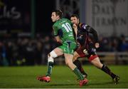 18 February 2017; Jack Carty of Connacht during the Guinness PRO12 Round 15 match between Connacht and Newport Gwent Dragons at the Sportsground in Galway. Photo by Ramsey Cardy/Sportsfile