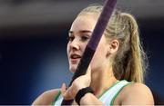 19 February 2017; Emma Coffey, Carraig Na Bhfear AC, Co Cork, competes in the Women's Pole Vault Final during the Irish Life Health National Senior Indoor Championships at the Sport Ireland National Indoor Arena in Abbotstown, Dublin. Photo by Brendan Moran/Sportsfile