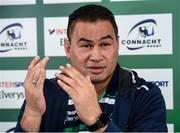 22 February 2017; Connacht head coach Pat Lam during a squad press conference at Sportsground in Galway. Photo by Matt Browne/Sportsfile