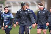 22 February 2017; Bundee Aki of Connacht during squad training at the Sportsground in Galway. Photo by Matt Browne/Sportsfile