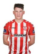 22 February 2017; Conor McDermott of Derry City. Derry City Squad Portraits 2017. The Guildhall (Town Hall), Derry Photo by Oliver McVeigh/Sportsfile