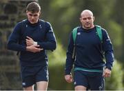 23 February 2017; Garry Ringrose, left, and Rory Best of Ireland arrive prior to squad training at Carton House in Maynooth, Co Kildare. Photo by Seb Daly/Sportsfile