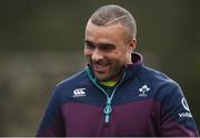 23 February 2017; Simon Zebo of Ireland arrives prior to squad training at Carton House in Maynooth, Co Kildare. Photo by Seb Daly/Sportsfile