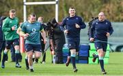 23 February 2017; Ireland captain Rory Best, right, with team-mates Peter O'Mahony, centre, and Jack McGrath and during squad training at Carton House in Maynooth, Co Kildare. Photo by Matt Browne/Sportsfile
