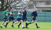 23 February 2017; Ireland captain Rory Best, right, with team-mates, from left, Sean O'Brien, CJ Stander, Jack McGrath, and Peter O'Mahony during squad training at Carton House in Maynooth, Co Kildare. Photo by Matt Browne/Sportsfile