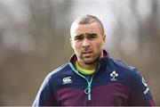 23 February 2017; Simon Zebo of Ireland during squad training at Carton House in Maynooth, Co Kildare. Photo by Matt Browne/Sportsfile