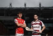 23 February 2017; Cuala's Con O'Callaghan is pictured alongside Cormac O'Doherty from Slaughtneil ahead of their clash in the AIB GAA Senior Hurling Club Championship Semi Final on February 25th. For exclusive content and behind the scenes action from the Club Championships follow AIB GAA on Twitter and Instagram @AIB_GAA and facebook.com/AIBGAA. Photo by Stephen McCarthy/Sportsfile