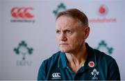 23 February 2017; Ireland head coach Joe Schmidt during a press conference at Carton House in Maynooth, Co Kildare. Photo by Seb Daly/Sportsfile