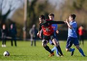 23 February 2017; Daniel Pender of University College Cork in action against Dan Tobin of University College Dublin during the IUFU Collingwood Cup Final match between University College Cork and University College Dublin at Maynooth University, Maynooth, Co. Kildare. Photo by Eóin Noonan/Sportsfile
