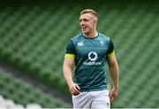 24 February 2017; Dan Leavy of Ireland during the captain's run at the Aviva Stadium in Dublin. Photo by Ramsey Cardy/Sportsfile