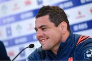 24 February 2017; France captain Guilhem Guirado during a press conference at the Aviva Stadium in Dublin. Photo by Ramsey Cardy/Sportsfile