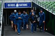 24 February 2017; The France team arrive for the captain's run at the Aviva Stadium in Dublin. Photo by Ramsey Cardy/Sportsfile