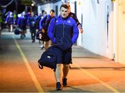24 February 2017; Peter Dooley of Leinster arrives prior to the Guinness PRO12 Round 16 match between Newport Gwent Dragons v Leinster at Rodney Parade, in Newport, Wales. Photo by Stephen McCarthy/Sportsfile