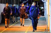24 February 2017; Leinster head coach Leo Cullen arrives for the Guinness PRO12 Round 16 match between Newport Gwent Dragons and Leinster at Rodney Parade in Newport, Wales. Photo by Stephen McCarthy/Sportsfile
