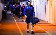 24 February 2017; Barry Daly of Leinster arrives for the Guinness PRO12 Round 16 match between Newport Gwent Dragons and Leinster at Rodney Parade in Newport, Wales. Photo by Stephen McCarthy/Sportsfile