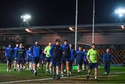 24 February 2017; Leinster players walk the pitch ahead of the Guinness PRO12 Round 16 match between Newport Gwent Dragons and Leinster at Rodney Parade in Newport, Wales. Photo by Stephen McCarthy/Sportsfile