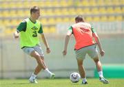 28 July 2011; Republic of Ireland's Jeff Hendrick in action during squad training ahead of his side's 2010/11 UEFA European Under-19 Championship Semi-Final, on Friday, against Spain. 2010/11 UEFA European Under-19 Championship, Concordia Stadium, Chiajna, Bucharest, Romania. Picture credit: Stephen McCarthy / SPORTSFILE