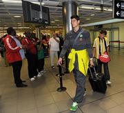 29 July 2011; Dominic Cervi, Glasgow Celtic, pictured on his arrival at Dublin Airport ahead of this weekend's Dublin Super Cup. Dublin Airport, Dublin. Picture credit: Oliver McVeigh / SPORTSFILE