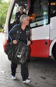 29 July 2011; Inter Milan head coach Gian Piero Gasperini on their arrival in the Four Seasons Hotel ahead of this weekend's Dublin Super Cup. Four Seasons Hotel, Ballsbridge, Dublin. Picture credit: Brendan Moran / SPORTSFILE