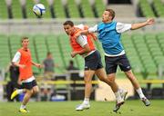 29 July 2011; Airtricity League XI's Dean Bennett in action against team-mate Ger O'Brien during squad training ahead of the Dublin Super Cup. Aviva Stadium, Lansdowne Road, Dublin. Picture credit: David Maher / SPORTSFILE