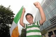 30 July 2011; Glasgow Celtic FC supporter Ryan Donnelly, age 10, from Banbridge, Co. Down, at the game. Dublin Super Cup, Inter Milan v Glasgow Celtic FC, Aviva Stadium, Lansdowne Road, Dublin. Photo by Sportsfile