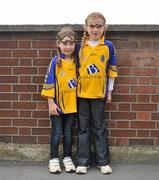 30 July 2011; Roscommon supporters Marianne Monaghan, left, aged 5, and her sister Rosa, aged 7, from Ardaglug, Co. Roscommon. GAA Football All-Ireland Senior Championship Qualifier, Round 4, Roscommon v Tyrone, Croke Park, Dublin. Picture credit: Dáire Brennan / SPORTSFILE