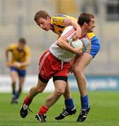 30 July 2011; Brian McGuigan, Tyrone, in action against Michael Finneran, Roscommon. GAA Football All-Ireland Senior Championship Qualifier, Round 4, Roscommon v Tyrone, Croke Park, Dublin. Picture credit: Oliver McVeigh / SPORTSFILE