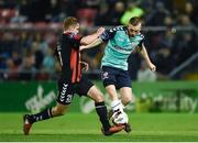 24 February 2017; Ronan Curtis of Derry City in action against Georgie Poynton of Bohemians during the SSE Airtricity League Premier Division match between Bohemians and Derry City at Dalymount Park, in Dublin. Photo by Seb Daly/Sportsfile