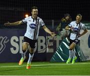 24 February 2017; Robbie Benson of Dundalk celebrates after scoring his side's first goal during the SSE Airtricity League Premier Division match between Dundalk and Shamrock Rovers at Oriel Park, in Dundalk. Photo by David Maher/Sportsfile