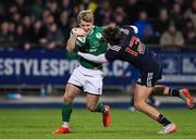 24 February 2017; Rob Lyttle of Ireland is tackled by Pierre-Louis Barassi of France during the RBS U20 Six Nations Rugby Championship match between Ireland and France at Donnybrook Stadium, in Donnybrook, Dublin. Photo by Brendan Moran/Sportsfile