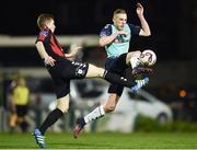 24 February 2017; Ronan Curtis of Derry City in action against Oscar Brennan of Bohemians during the SSE Airtricity League Premier Division match between Bohemians and Derry City at Dalymount Park, in Dublin. Photo by Seb Daly/Sportsfile
