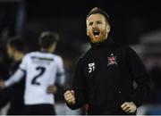 24 February 2017; Stephen O'Donnell of Dundalk celebrates at the end of the SSE Airtricity League Premier Division match between Dundalk and Shamrock Rovers at Oriel Park, in Dundalk. Photo by David Maher/Sportsfile