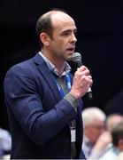 25 February 2017; Dermot Earley, CEO of the Gaelic Players Association, speaking against Motion 4 during the 2017 GAA Annual Congress at Croke Park, in Dublin. Photo by Ray McManus/Sportsfile
