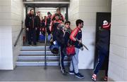25 February 2017; Cuala players arriving ahead of the AIB GAA Hurling All-Ireland Senior Club Championship Semi-Final match between Cuala and Slaughtneil at the Athletic Grounds in Armagh. Photo by Oliver McVeigh/Sportsfile