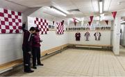 25 February 2017; A general view of the changing rooms ahead of the AIB GAA Hurling All-Ireland Senior Club Championship Semi-Final match between Cuala and Slaughtneil at the Athletic Grounds in Armagh. Photo by Oliver McVeigh/Sportsfile