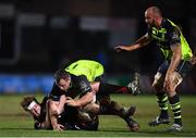 24 February 2017; Matthew Screech of Newport Gwent Dragons is tackled by Ed Byrne of Leinster during the Guinness PRO12 Round 16 match between Newport Gwent Dragons and Leinster at Rodney Parade in Newport, Wales. Photo by Stephen McCarthy/Sportsfile