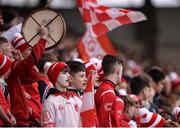 25 February 2017; Cuala supporters ahead of the AIB GAA Hurling All-Ireland Senior Club Championship Semi-Final match between Cuala and Slaughtneil at the Athletic Grounds in Armagh. Photo by Eóin Noonan/Sportsfile