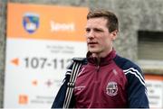 25 February 2017; Sé McGuigan of Slaughtneil arriving ahead of the AIB GAA Hurling All-Ireland Senior Club Championship Semi-Final match between Cuala and Slaughtneil at the Athletic Grounds in Armagh. Photo by Eóin Noonan/Sportsfile