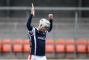 25 February 2017; Sean Brennan of Cuala celebrates at the final whistle during the AIB GAA Hurling All-Ireland Senior Club Championship Semi-Final match between Cuala and Slaughtneil at the Athletic Grounds in Armagh. Photo by Eóin Noonan/Sportsfile