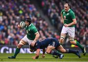 25 February 2017; Sean O'Brien of Ireland is tackled by Remi Lamerat of France during the RBS Six Nations Rugby Championship game between Ireland and France at the Aviva Stadium in Lansdowne Road, Dublin. Photo by Stephen McCarthy/Sportsfile