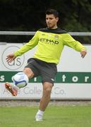 30 July 2011; Sergio Aguero, Manchester City, in action during squad training ahead of the second day of the Dublin Super Cup. University Training Grounds, UCD, Belfield, Dublin. Picture credit: Brendan Moran / SPORTSFILE