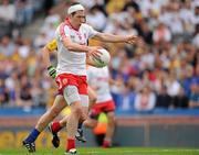 30 July 2011; Sean Cavanagh, Tyrone, has an attempt on goal which subsequently hit the upright. GAA Football All-Ireland Senior Championship Qualifier, Round 4, Roscommon v Tyrone, Croke Park, Dublin. Picture credit: Ray McManus / SPORTSFILE