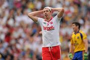 30 July 2011; Sean Cavanagh, Tyrone, reacts after a missed opportunity. GAA Football All-Ireland Senior Championship Qualifier, Round 4, Roscommon v Tyrone, Croke Park, Dublin. Picture credit: Ray McManus / SPORTSFILE