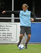 30 July 2011; Manchester City manager Roberto Mancini during squad training ahead of the second day of the Dublin Super Cup. University Training Grounds, UCD, Belfield, Dublin. Picture credit: Brendan Moran / SPORTSFILE