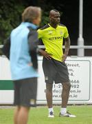 30 July 2011; Mario Balotelli, Manchester City, looks on during squad training ahead of the Dublin Super Cup. University Training Grounds, UCD, Belfield, Dublin. Picture credit: Brendan Moran / SPORTSFILE